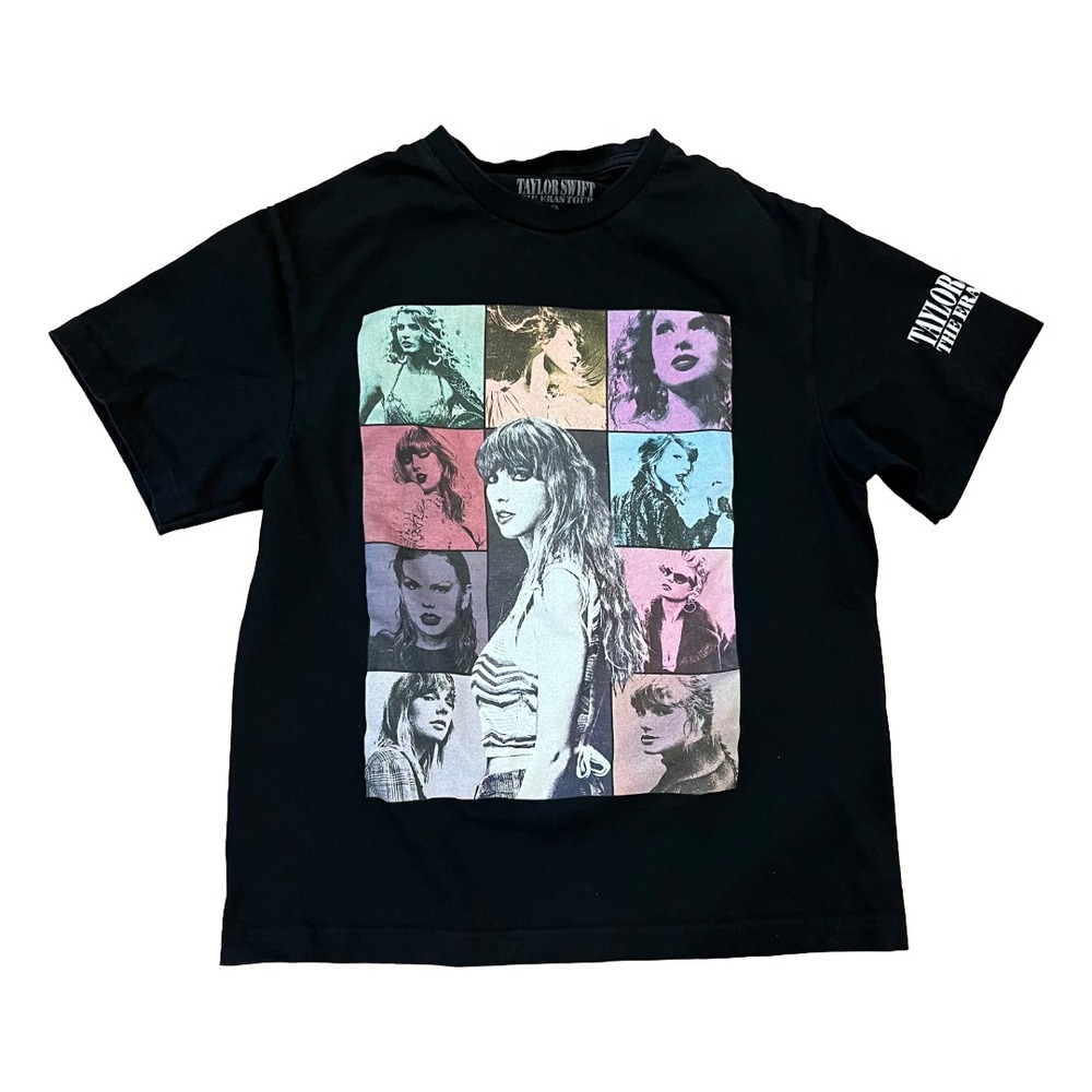 Taylor Swift The Eras Tour Black 100% Cotton Unisex T-Shirt M Medium